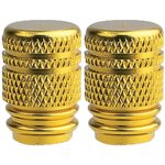 Oxford venttilinhattupari - Valve Caps Kulta