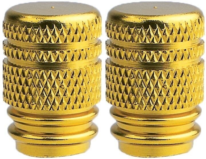 Oxford venttilinhattupari - Valve Caps Kulta