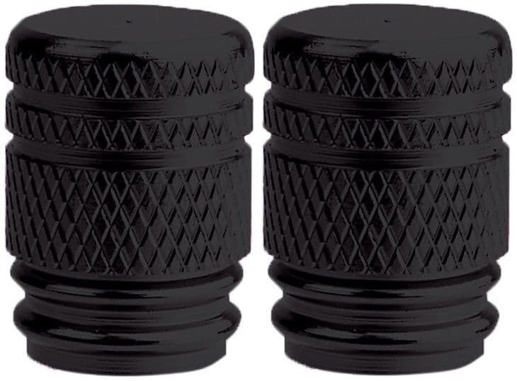 Oxford venttilinhattupari - Valve Caps Musta