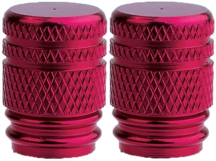 Oxford venttilinhattupari - Valve Caps Punainen