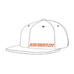 Straightline Performance Holeshot Flex Fit Hat Flat Bill (Orange/White) S/M