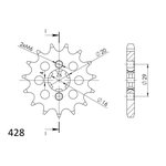 Supersprox / JT Front sprocket 425.14