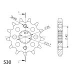 Supersprox / JT Front sprocket 513.15 (519.15 KÄY MYÖS)