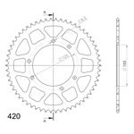 Supersprox Takaratas, 58, Ø108mm, Punainen, Derbi / Gilera