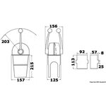 Osculati Single lever Morse MT3 single