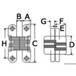 Osculati Hidden hinges