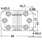 Osculati S.S Sarana 68x42 mm