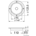 Osculati *Osculati Inspection hatch AISI 316 passage 95 mm