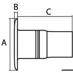 Osculati S.S deck plug FUEL 38
