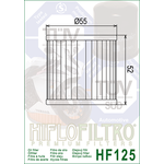 HiFlo öljynsuodatin HF125