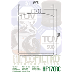 HiFlo öljynsuodatin HF170CRC