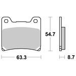 SBS Jarrupalat Sintered Taakse