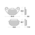 SBS Brakepads Ceramic (749HF)