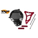 TNT-tuning TNT Flywheel & sprocket cover, Black/Red, Derbi Senda <-05