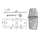 Osculati S.S Sarana 97x38 mm