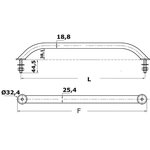 Osculati Käsikaide SS220 mm