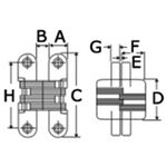 Osculati Hidden hinges