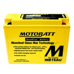 MotoBatt Battery, MB16AU