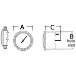 Osculati Lämpömittari vesi 40-120° 12V