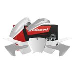 Polisport plastic kit TC125/250, FC250/350/450 16-18 White