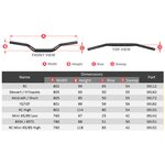 Scar Handlebar O² Ø28,6 (1 1/8") - RC Style - with design color BLACK Handlebar