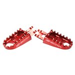 Scar Standard Footpegs - Kawasaki/Honda Red color