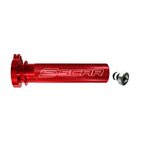 Scar Aluminum Throttle Tube + Bearing - Honda Red color