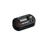 Scar Wireless Hour Meter working by vibrations - Black color