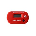 Scar Wireless Hour Meter working by vibrations - Red color