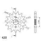 Supersprox / JT Front sprocket 1256.14