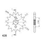 Supersprox / JT Front sprocket 1257.14