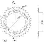 Supersprox Alu Rear sprocket HO Red 45