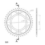 Supersprox Steel Rear sprocket SU GSX-R600/750/1000 YA YZF-R1/R6 (520) Black 46