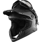 CKX Helmet + Goggles with electric lens TITAN Airflow Matt black S