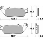 SBS Jarrupalat Sintered Taakse