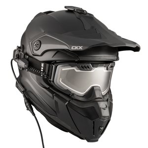 CKX Helmet + Goggles with electric lens TITAN  Matt black 2XL