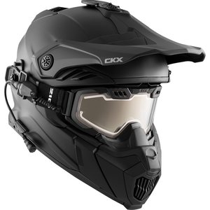 CKX Helmet + Goggles with electric lens TITAN Airflow Matt black XS