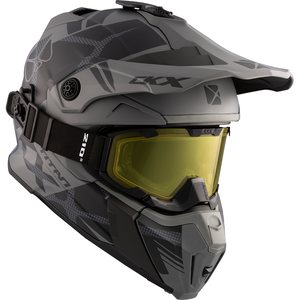 CKX Helmet + Goggles TITAN Climb Matt grey 3XL