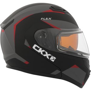 CKX Helmet, Flip-Up Flex RSV Control Red Electrical visor XS