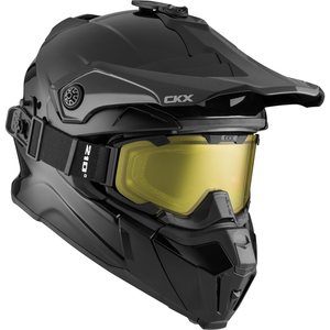 CKX Helmet Titan Solid matt black with goggle 2XL