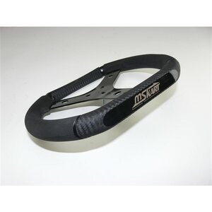 MS Kart Steering wheel KG FASTER with MS KART logo - plastic / steel - D 300