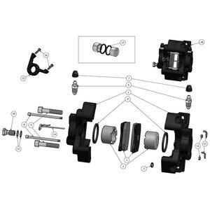MS Kart Front brake complete - LH - OK