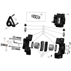 MS Kart Front brake body KZ - RH
