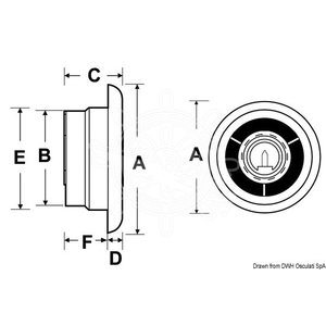 Osculati Extractor fan and spotlight 12V