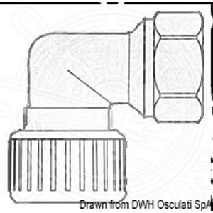 Osculati Hydrofix 1/2 elbow fem/fem