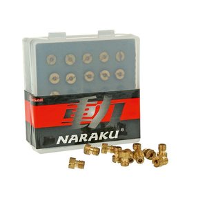 Naraku Main Jet set, 5mm, #80 - #100 (11pcs), Fits: Dellorto