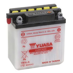 Yuasa Battery, YB3L-A (dc)