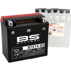 BS Battery BTX14-BS MF (cp) Maintenance Free