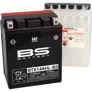 BS Battery BTX14AHL-BS MF (cp) Maintenance Free