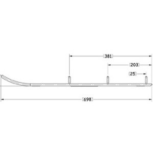 Sno-X Ripper Four Ohjari pari 4" Kovametalli